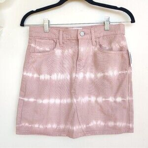 Old Navy Pink Tie Dye Denim Skirt New With Tags Girls Size XL 14-16